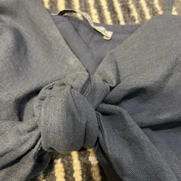Abercrombie & Fitch Small blue linen blend summer top - Picture 7 of 7